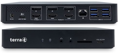 Station d'accueil TERRA 810 USB-C Triple Ecran 4K